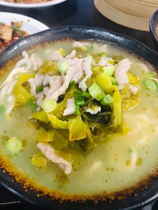 Pork Noodle Soup with Pickled Cabbage